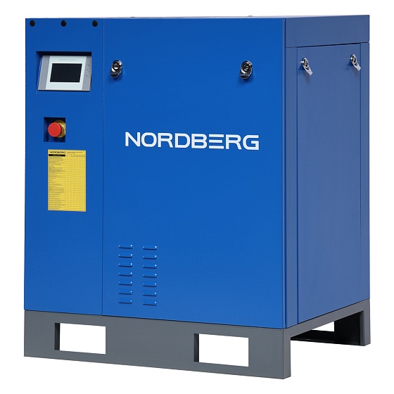 Компрессор винтовой, 7,5 кВт, 13 бар, 800 л/мин, без ресивера NORDBERG NCC10_13