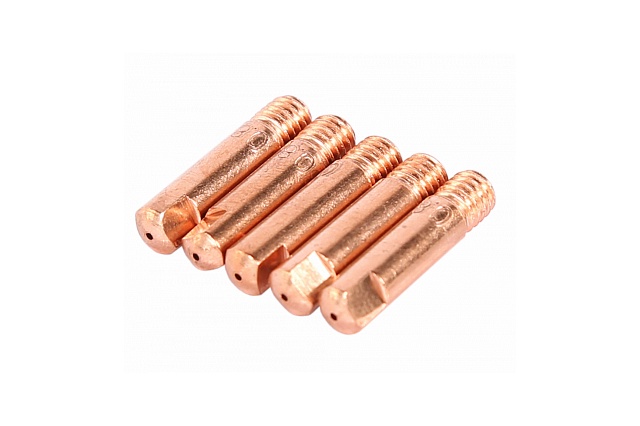 Сварочный наконечник для горелки MIG/MAG E-CU, M6x25, 0.8 мм, 5 шт. NORDBERG WMI-N08