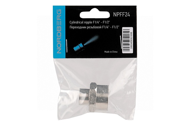 Переходник резьбовой F1/4" - F1/2" NORDBERG NPFF24