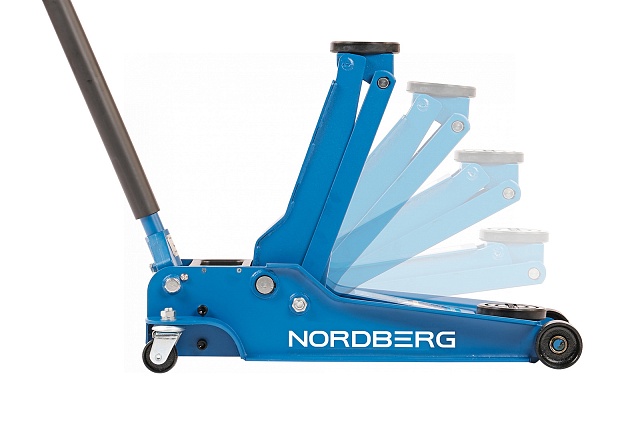 Домкрат подкатной 4 т, низкий подхват NORDBERG N32035