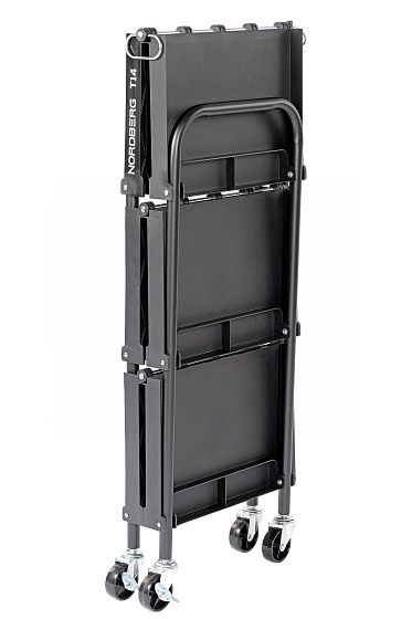 Тележка инструментальная, 3 пластиковые полки, складная NORDBERG T14