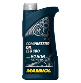 Компрессорное масло, объем 1 л, Mannol Compressor Oil ISO 100