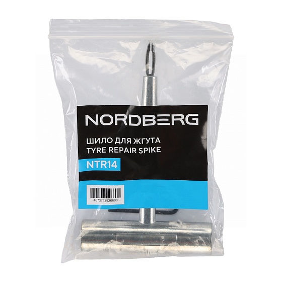 Шило для жгута, металлическая Т-образная рукоятка NORDBERG NTR14