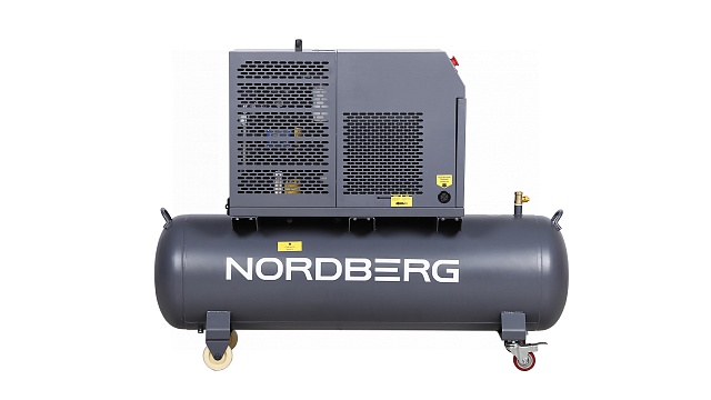 Компрессор винтовой, 4 кВт, 10 бар, 450 л/мин, ресивер 180 л, IP54 NORDBERG NCF5R