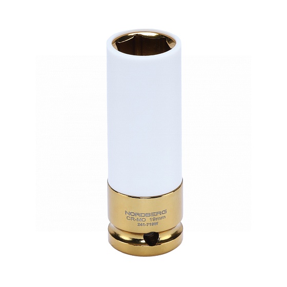 Головка торцевая ударная глубокая тонкостенная 1/2", 19 мм для колесных дисков NORDBERG 241-719W