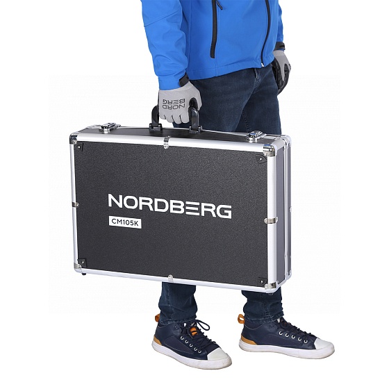Комплект переходников в кейсе для замены масла в АКПП NORDBERG CM105K
