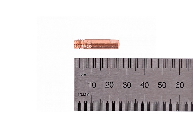 Сварочный наконечник для горелки MIG/MAG E-CU, M6x25, 0.8 мм, 5 шт. NORDBERG WMI-N08