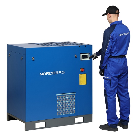 Компрессор винтовой, 22 кВт, 10 бар, 3200 л/мин, без ресивера NORDBERG NCC30_PM VSD