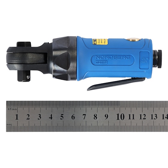 Пневмогайковерт угловой (пневмотрещотка мини) 3/8", 54 Нм NORDBERG NP0227