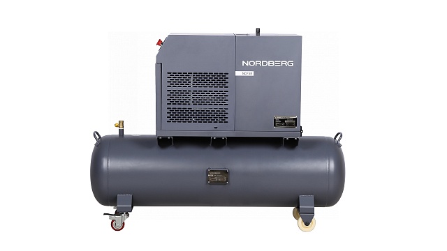 Компрессор винтовой, 4 кВт, 10 бар, 450 л/мин, ресивер 180 л, IP54 NORDBERG NCF5R