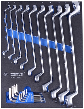 KING TONY ����� �������� ������ � TORX L-��������, ��������, 19 ��������� ����